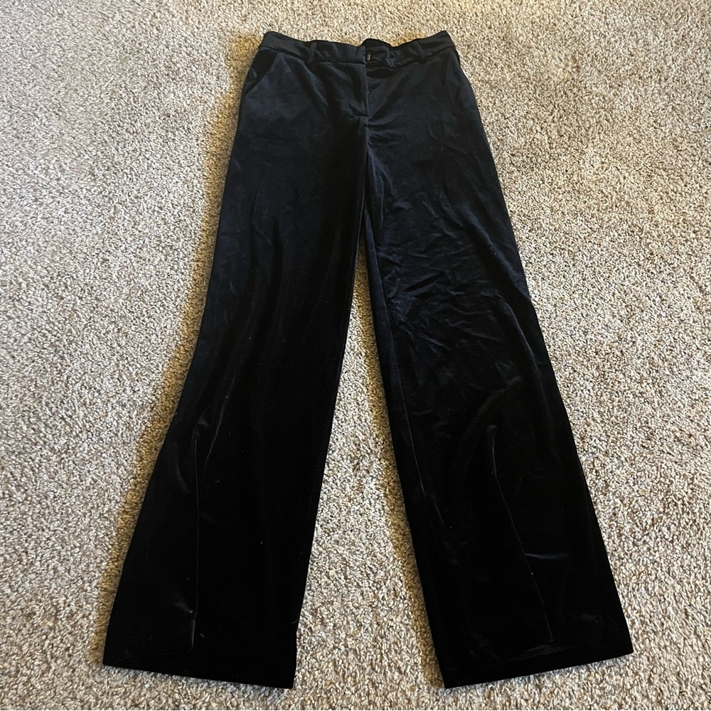 Velvet stretch high-waisted Skies are Blue pants